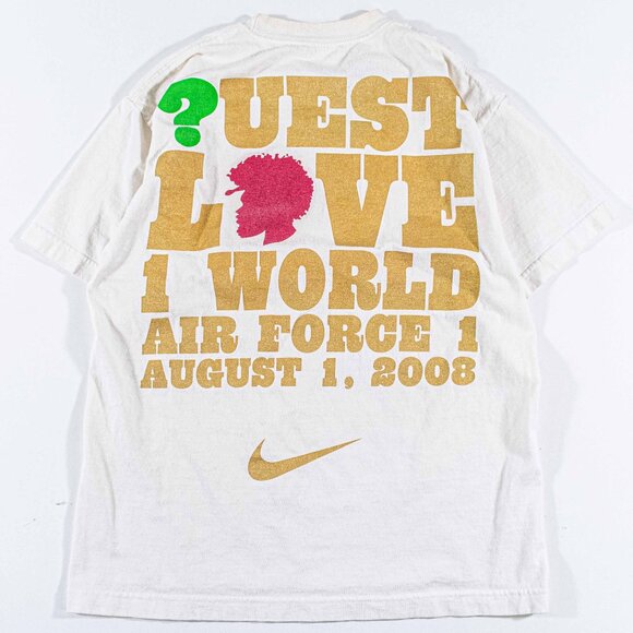 Nike Questlove 1 World Air Force 1 Shirt Medium 2008 Promo AF1 Thrashed
